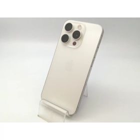 【中古】Apple 国内版 【SIMフリー】 iPhone 15 Pro 128GB ホワイトチタニウム MTU83J/A【大阪堂島】保証期間1ヶ月【ランクB】