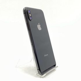 アップル(Apple)の【最速発送】Apple iPhone iPhone X 256GB スペースグレイ docomo【難有】(スマートフォン本体)