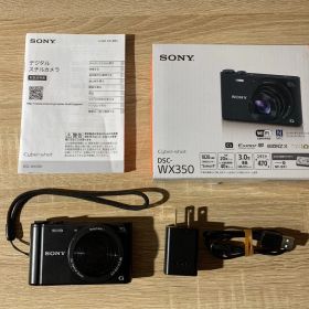 7878 Sony ソニー Cyber-shot DSC-WX350 ブラック デジカメ 動作確認済み 美品