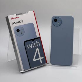 【中古A】AQUOS wish4 SH-52E ブルー SIMフリー 白ロム