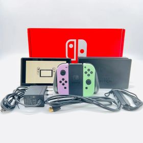 Nintendo Switch 本体 (ニンテンドースイッチ) 2019年 バッテリー強化版 Joy-Conカスタム HDMI(非純正) スイッチドックカスタム 任天堂 動作確認済み