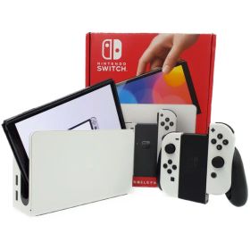【Nintendo】ニンテンドー『Nintendo Switch 有機ELモデル ホワイト』HEG-S-KAAAA ゲーム機本体 1週間保証【中古】