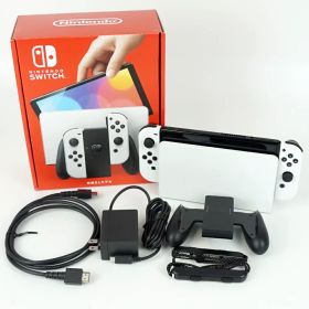 Nintendo ニンテンドー HEG-001 Nintendo Switch ニンテンドースイッチ 有機ELモデル ホワイト 白 7インチ有機ELディスプレイ 64GB内部ストレージ ゲーム機 【中古】