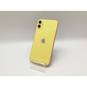 【中古】Apple docomo 【SIMロック解除済み】 iPhone 11 64GB イエロー MWLW2J/A【福岡天神】保証期間１ヶ月【ランクC】