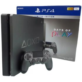 【SONY】ソニー『PS4 PlayStation4(プレイステーション4) Days of Play Limited Edition スチールブラック』CUH-2200BBZR ゲーム機本体 1週間保証【中古】
