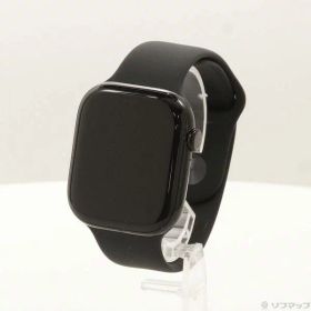 【中古】Apple(アップル) Apple Watch Series 10 GPS 46mm ジェットブラックアルミニウムケース ブラックスポーツバンド 【262-ud】