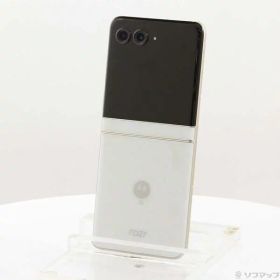 【中古】Motorola(モトローラ) motorola razr 50d 256GB ホワイトマーブル M-51E docomo SIMフリー 【198-ud】