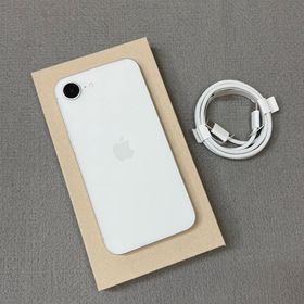 バッテリー100% iPhone 16e 128GB ホワイト 国内版SIMフリー送料無料