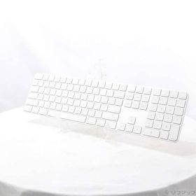 〔中古〕Apple(アップル) Appleシリコン搭載Macモデル用Touch ID搭載 Magic Keyboard テンキー付き 英語 US ホワイトキー〔258-ud〕