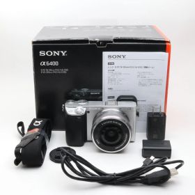 【シャッター回数：5700】ソニー ミラーレス一眼 α6400 パワーズームレンズキット E PZ 16-50mm F3.5-5.6 OSS シルバー ILCE-6400L S