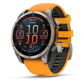 正規販売店 ガーミン フェニックス 8 fenix 8 Sapphire AMOLED 47mm Ti / Orange GPS 有機EL フラグシップモデル 010-02904-17