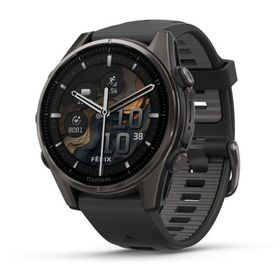ガーミン fenix 8 Sapphire AMOLED 43mm Ti Carbon Gray DLC / Black (Suica対応)スマートウォッチ 010-02903-27 返品種別A