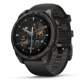 ガーミン fenix 8 Sapphire AMOLED 47mm Ti Carbon Gray DLC / Black (Suica対応)スマートウォッチ 010-02904-27 返品種別A