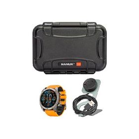 Garmin Fenix 8 Sapphire 51mm GPS Smartwatch with 1.4-Inch AMOLED Display (Spark Orange and Graphite) Bundle with Focus Camera Charger Stand and Focus