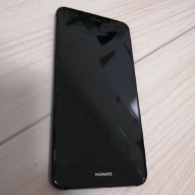 HUAWEI P10 liteブラック スマートフォン 本体ひび割れあり
