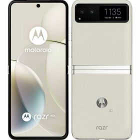 【中古】【安心保証】 motorola razr 40s XT2323-7[256GB] SoftBank バニラクリーム