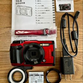 OLYMPUS tough TG-6 レッド マクロ照明付き