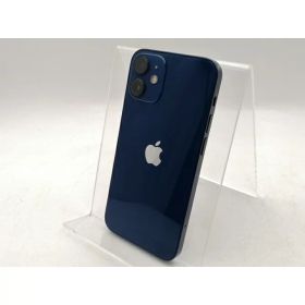 【中古】Apple au 【SIMロック解除済み】 iPhone 12 mini 128GB ブルー MGDP3J/A【千葉】保証期間1ヶ月【ランクC】