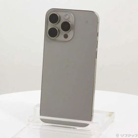 【中古】Apple(アップル) iPhone15 Pro Max 256GB ナチュラルチタニウム MU6R3J／A SIMフリー 【349-ud】