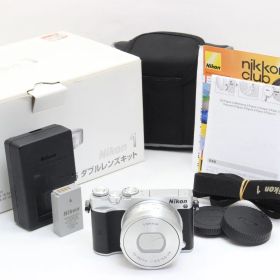 AB (良品) Nikon ニコン J5 シルバー PD 10-30mm レンズ ショット数2556回 初期不良返品無料 1-81