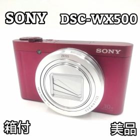 ★箱付 美品★ SONY ソニー DSC-WX500 デジカメ レッド 自撮り