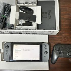 【動作品・プロコン付き】 ニンテンドー Switch スイッチ グレー 本体