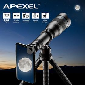 APEXEL Professional HD Telephoto Zoom Phone Lens 20-60X Powerful Monocular