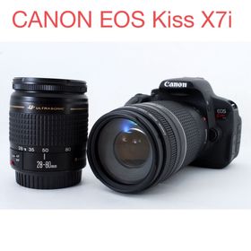 キャノン canon kiss x7i標準&望遠レンズセット(デジタル一眼)