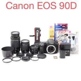 一眼レフカメラCanon EOS 90D 標準&望遠&単焦点トリプルレンズセット