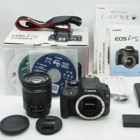 良品 Canon キヤノン EOS Kiss X7 ボディ+ EF-S 18-55 IS STM レンズキット デジタル一眼レフカメラ 元箱付 260121w