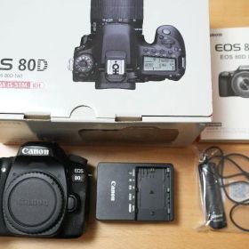 【Canon】EOS 80D (W) 本体 ボディ リモコン 中古