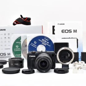■ 美品 ■ キヤノン Canon EOS M ダブルレンズキット 付属品完備