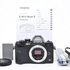 ★極上美品★オリンパス OLYMPUS OM-D E-M10 Mark IV ボディ ブラック 《ショット数：1860回》★ LL588#6335
