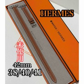 アップル(Apple)のApple Watch HERMES ドゥブルトゥール ゴールド(腕時計)