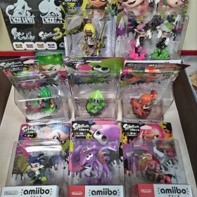 【開封使用品】【未初期化】 スプラトゥーン amiibo アミーボ ９体 セット