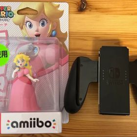 ニンテンドー スイッチ アミーボ フィギュア ピーチ ジョイコン グリップ