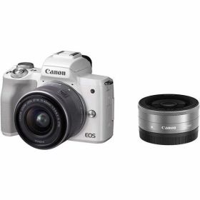 【中古】キヤノン Canon EOS Kiss M ホワイト ダブルレンズキット