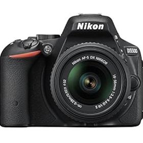 【中古】Nikon デジタル一眼レフカメラ D5500 18-55 VRII レンズキット ブラック 2416万画素 3.2型液晶 タッチパネル D5500LK18-55BK