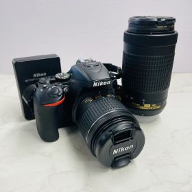 美品 Nkon D5600 ダブルズームキット ショット数6,599回