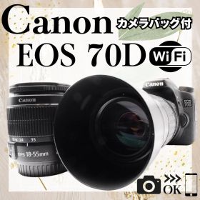 Canon EOS 70D✨一眼レフ✨ダブルレンズセット✨バッグ付