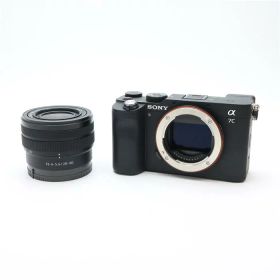 【中古】 《良品》 SONY α7C ズームレンズキット ILCE-7CL ブラック 【ファインダーカバーSDスロット部品交換/センサークリーニング/各部点検済】 [ デジタルカメラ ]