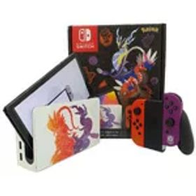 【Nintendo】ニンテンドー『Nintendo Switch 有機ELモデル / スカーレットバイオレットエディション』HEG-S-KEAAA ゲーム機本体 1週間保証【中古】