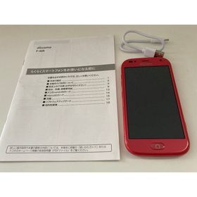 【らくらくスマホ】 F-42A（ピンク）■SIMロック解除済(スマートフォン本体)
