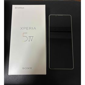 ソニー(SONY)の美品 Xperia 5 IV 128GB ホワイト A204SO SIMフリー(スマートフォン本体)