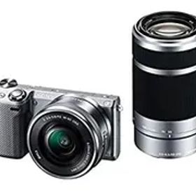 【中古】「非常に良い」SONY ミラーレス一眼 NEX-5T ダブルズームレンズキット シルバー NEX-5TY-S