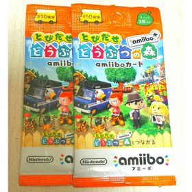 ニンテンドウ(任天堂)のあつまれどうぶつの森 amiiboカード amiibo+ 2パック(Box/デッキ/パック)