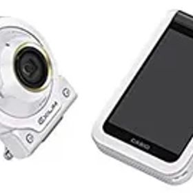 【中古】 CASIO カシオ デジタルカメラ EXILIM EX-FR100LWE カメラ部/モニター部分離 セルフィーが簡単 3つのこだわり自分撮り機能