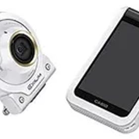 【中古】CASIO デジタルカメラ EXILIM EX-FR100LWE カメラ部/モニター部分離 セルフィーが簡単 3つのこだわり自分撮り機能