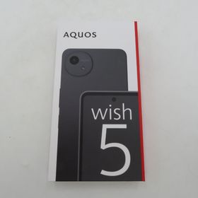 アクオス(AQUOS)のシャープ AQUOS (アクオス) Androidスマホ SHARP AQUOS wish5 SH-M32 スミ SIMフリー 未開封品 【中古】(スマートフォン本体)