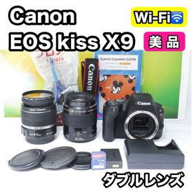 キヤノン(Canon)のCanon EOS Kiss X9✨美品✨Wi-Fi搭載✨ダブルレンズ(デジタル一眼)